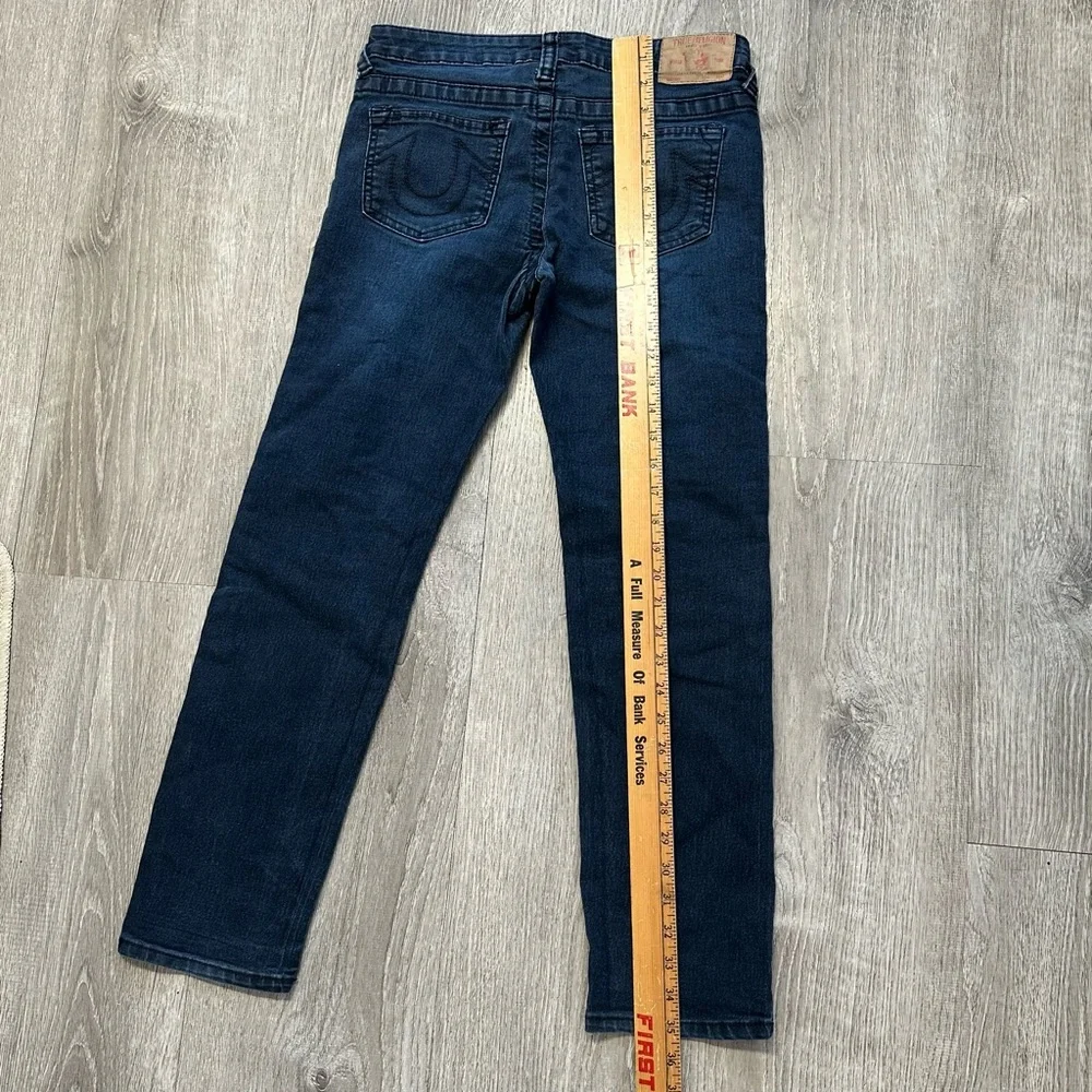 True Religion Slim‎ Blue Jeans with Paneled Design